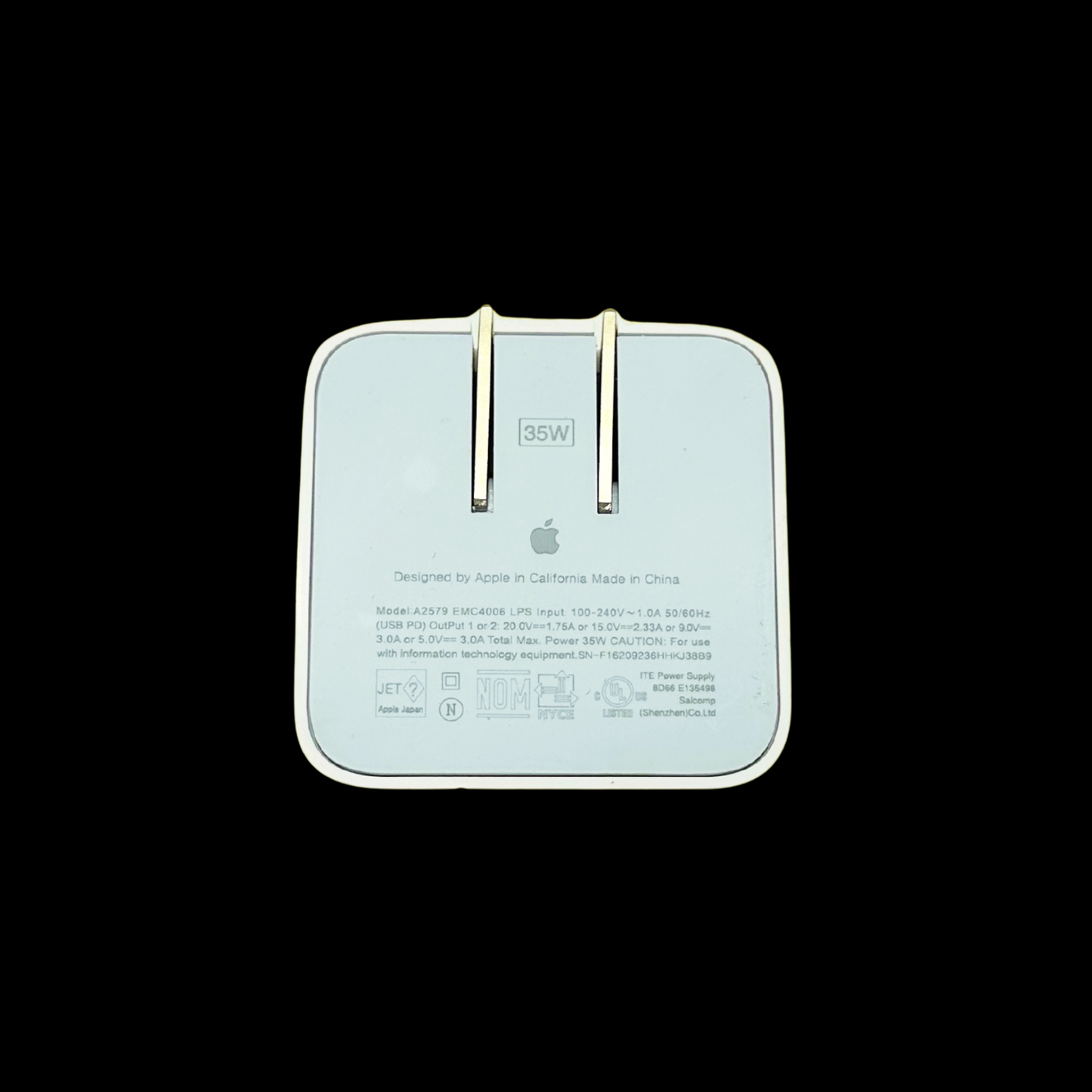 CUBO DOBLE 35W IPHONE REPLICA