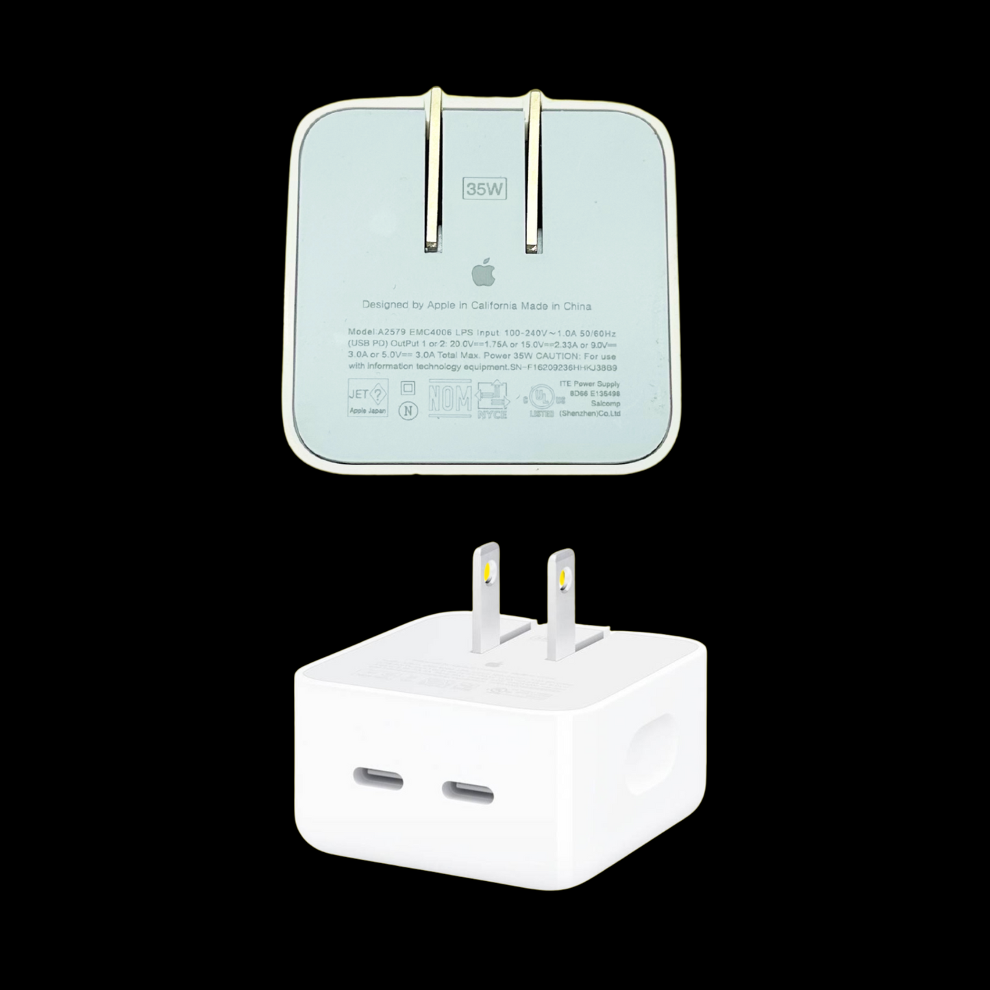 CUBO DOBLE 35W IPHONE REPLICA